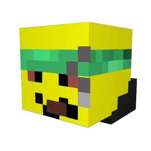 1keeran Minecraft avatar head, 3D render