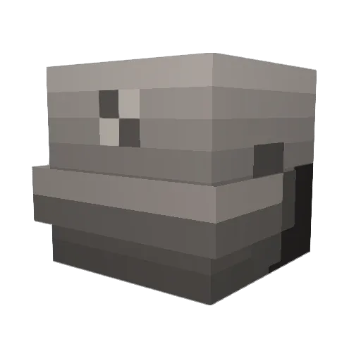 1keyfarm Minecraft avatar head, 3D render