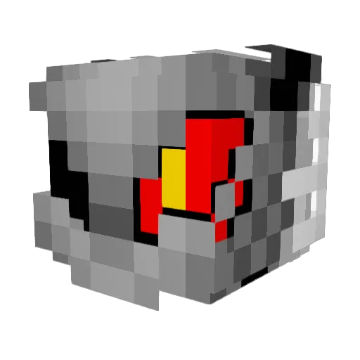 1killkun Minecraft avatar head, 3D render