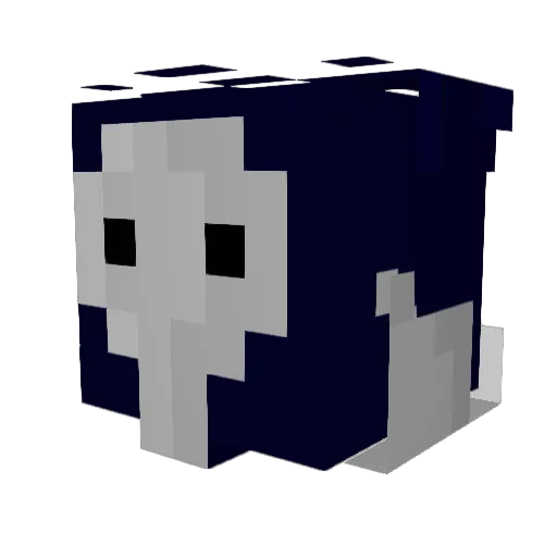 1koModo Minecraft avatar head, 3D render