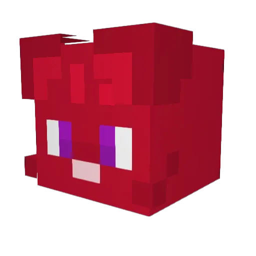 1koowx Minecraft avatar head, 3D render