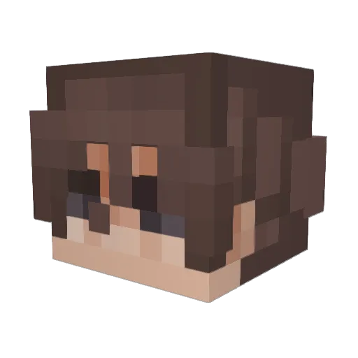 1kyl Minecraft avatar head, 3D render