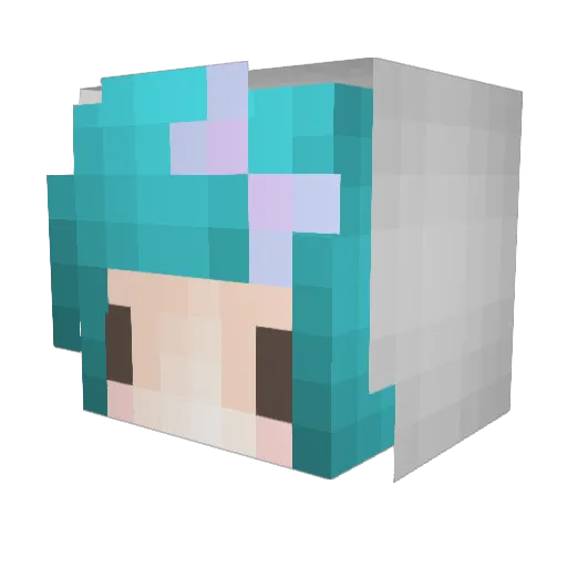 1ladina Minecraft avatar head, 3D render