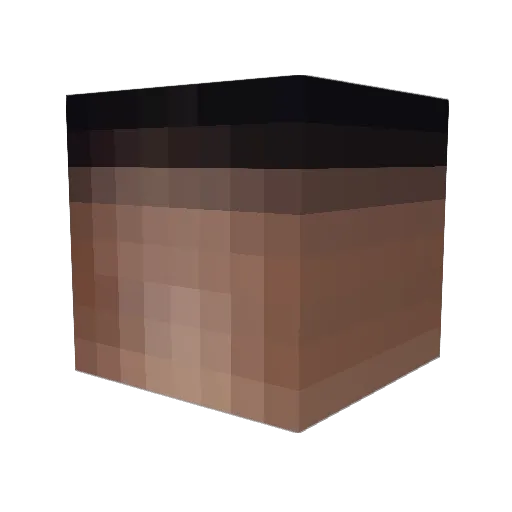 1lurking Minecraft avatar head, 3D render