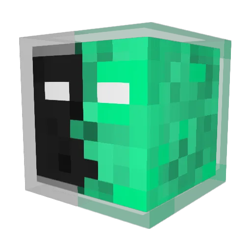 1lvs Minecraft avatar head, 3D render