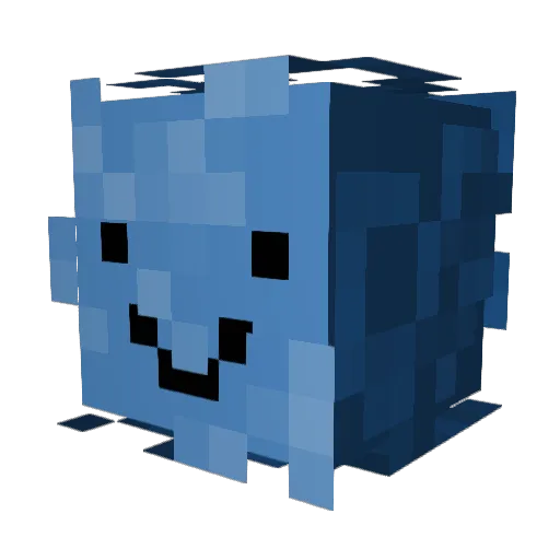 1lvujhk Minecraft avatar head, 3D render