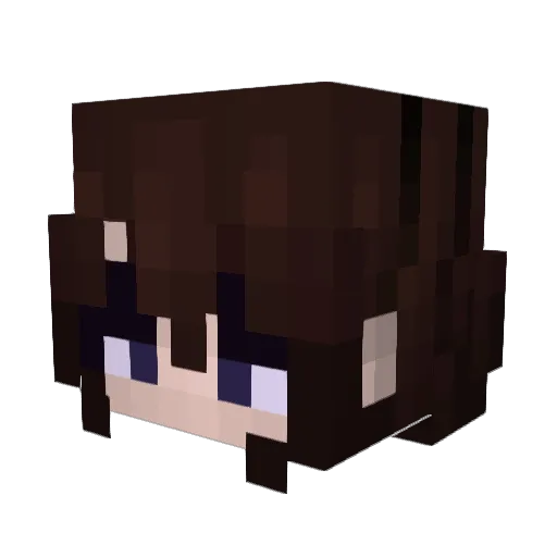 1ly_tiger Minecraft avatar head, 3D render