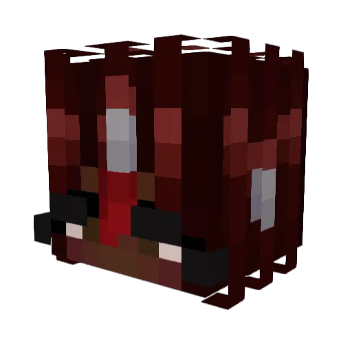 1lynobara Minecraft avatar head, 3D render