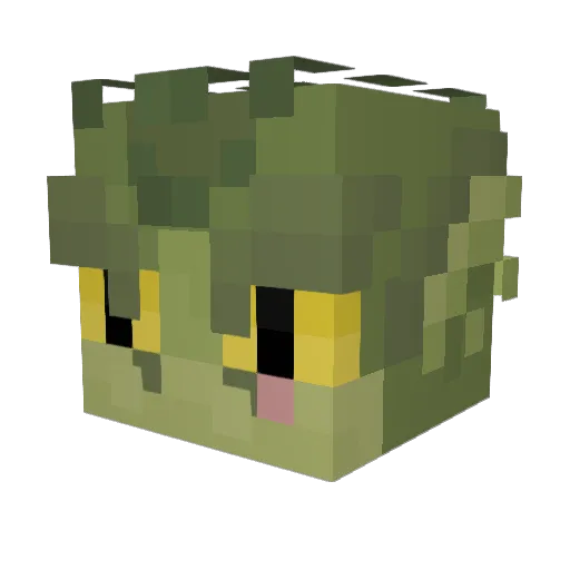 1m3a1x2 Minecraft avatar head, 3D render