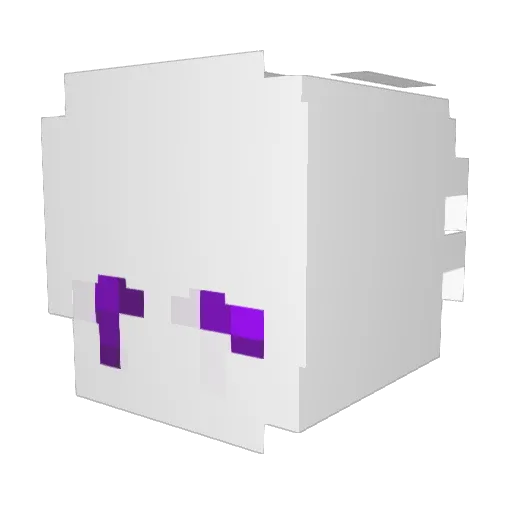 1m66 Minecraft avatar head, 3D render