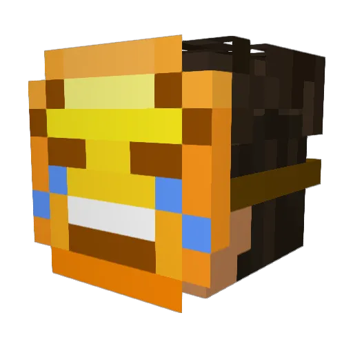 1m8kok_ Minecraft avatar head, 3D render