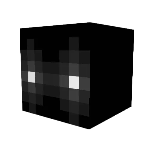 1m99 Minecraft avatar head, 3D render