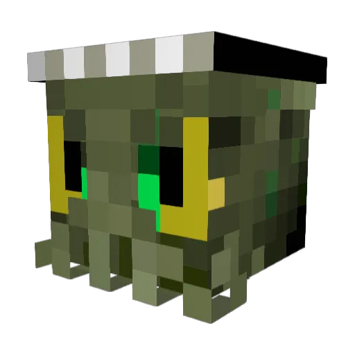 1mLogical Minecraft avatar head, 3D render