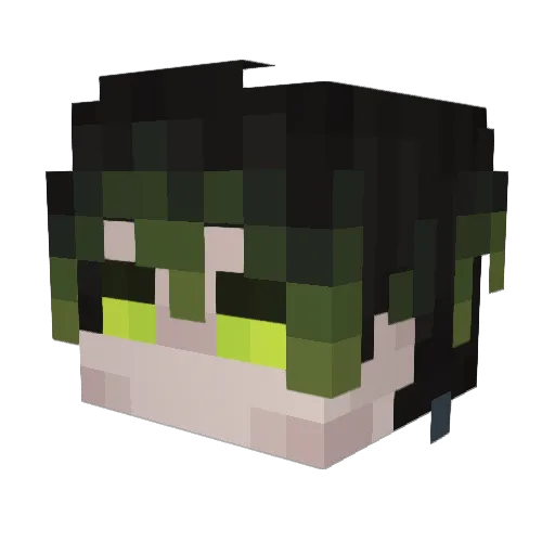 1mMike_ Minecraft avatar head, 3D render