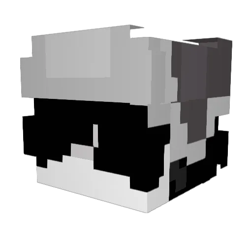 1mallang1 Minecraft avatar head, 3D render