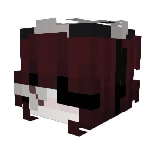 1martiqa Minecraft avatar head, 3D render