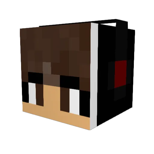 1mdiego Minecraft avatar head, 3D render