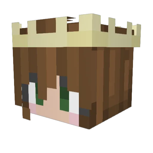 1miacraft1 Minecraft avatar head, 3D render