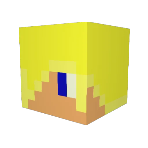 1miguel Minecraft avatar head, 3D render
