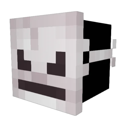 1mor_ Minecraft avatar head, 3D render