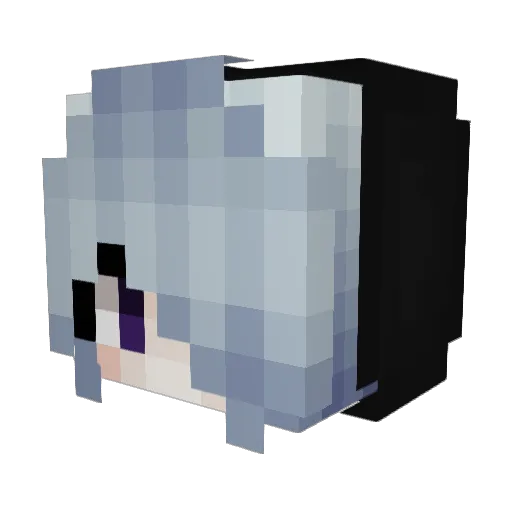 1mp3rat0r Minecraft avatar head, 3D render