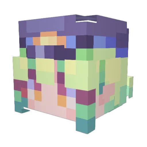 1mtn Minecraft avatar head, 3D render