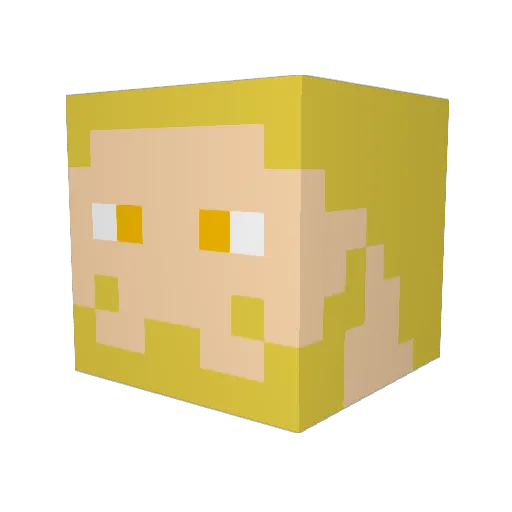 1nF3RnaL_ Minecraft avatar head, 3D render