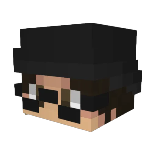 1ndosetty Minecraft avatar head, 3D render
