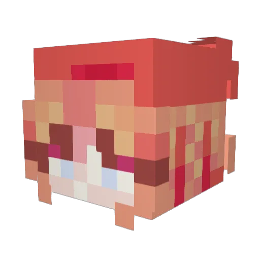1nfernis Minecraft avatar head, 3D render