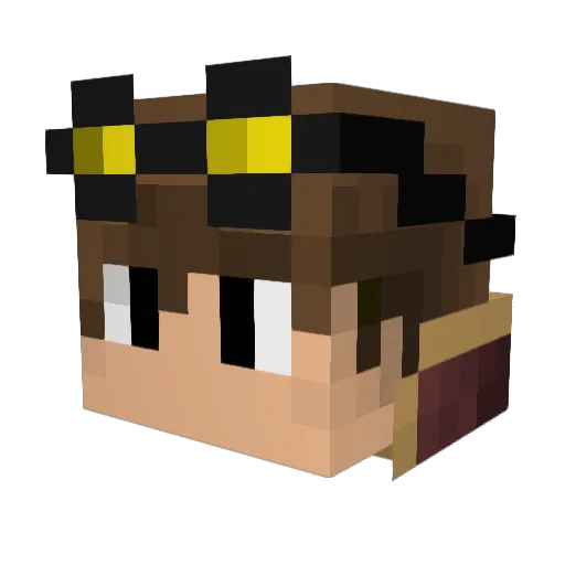 1nfinit3_ Minecraft avatar head, 3D render