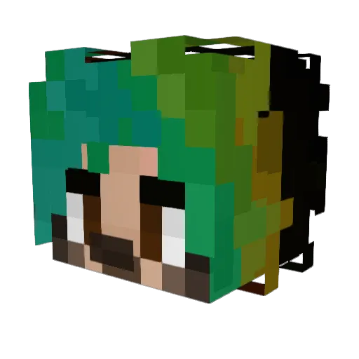 1nnocenttears Minecraft avatar head, 3D render