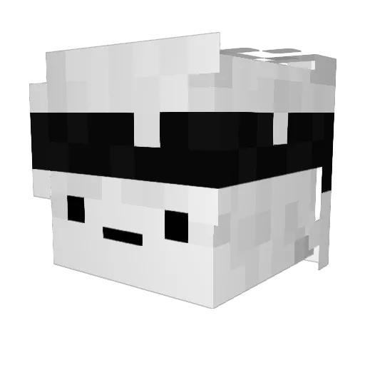 1nonly1 Minecraft avatar head, 3D render