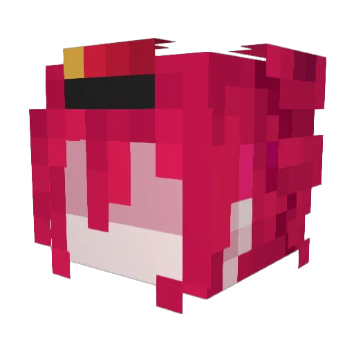 1nq_ Minecraft avatar head, 3D render