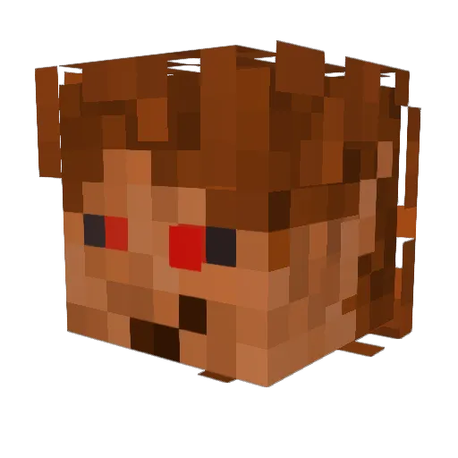 1ns3n1ty Minecraft avatar head, 3D render