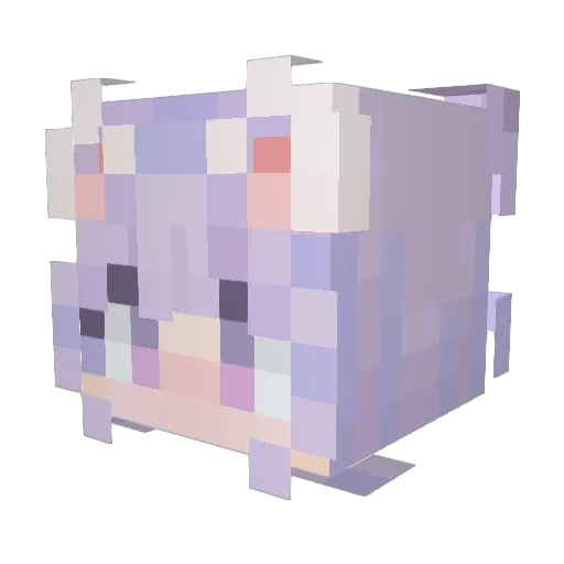 1nstant_ramen Minecraft avatar head, 3D render