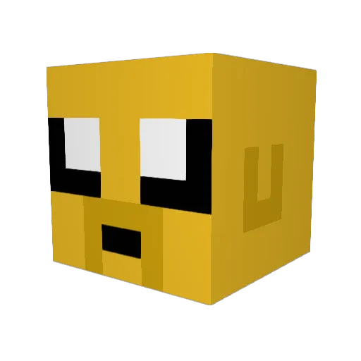 1nt3rn3t_add1ct Minecraft avatar head, 3D render