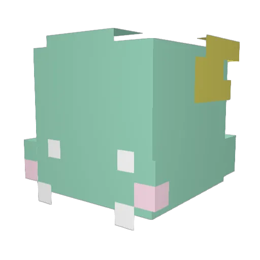 1nu666 Minecraft avatar head, 3D render