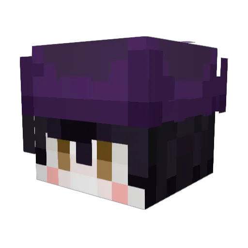 1nxxko Minecraft avatar head, 3D render