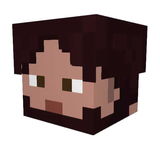 1o5ive Minecraft avatar head, 3D render