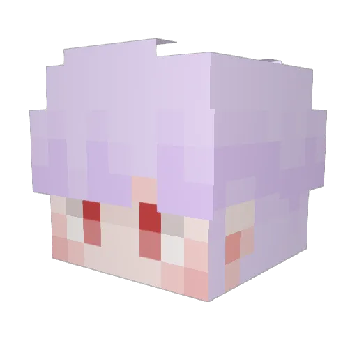 1ogi Minecraft avatar head, 3D render