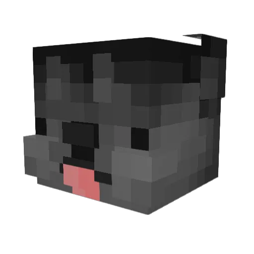 1oneq Minecraft avatar head, 3D render
