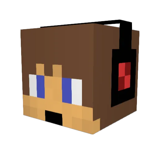 1onic10 Minecraft avatar head, 3D render