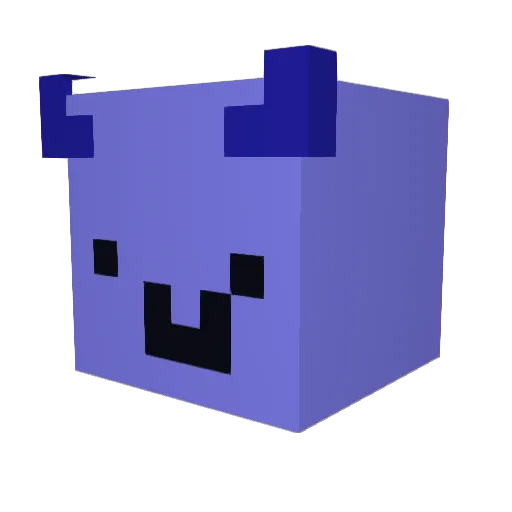 1oos2 Minecraft avatar head, 3D render