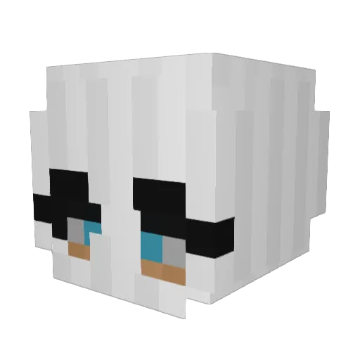 1oslurpie Minecraft avatar head, 3D render