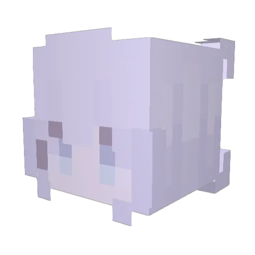1oversrock Minecraft avatar head, 3D render
