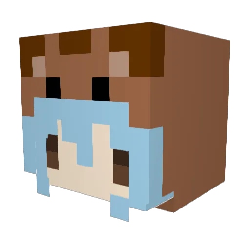 1ovi Minecraft avatar head, 3D render