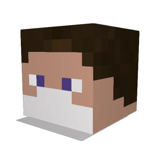 1panzoid1 Minecraft avatar head, 3D render