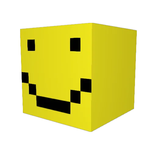1pawaar Minecraft avatar head, 3D render