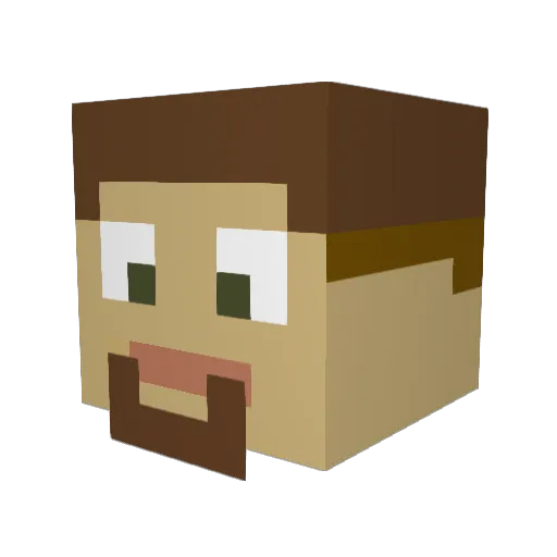 1perfectshooter Minecraft avatar head, 3D render