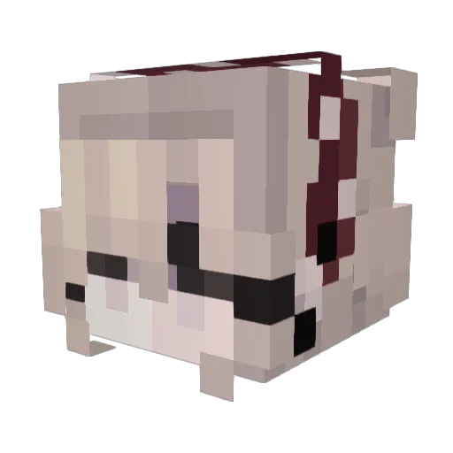 1psu Minecraft avatar head, 3D render